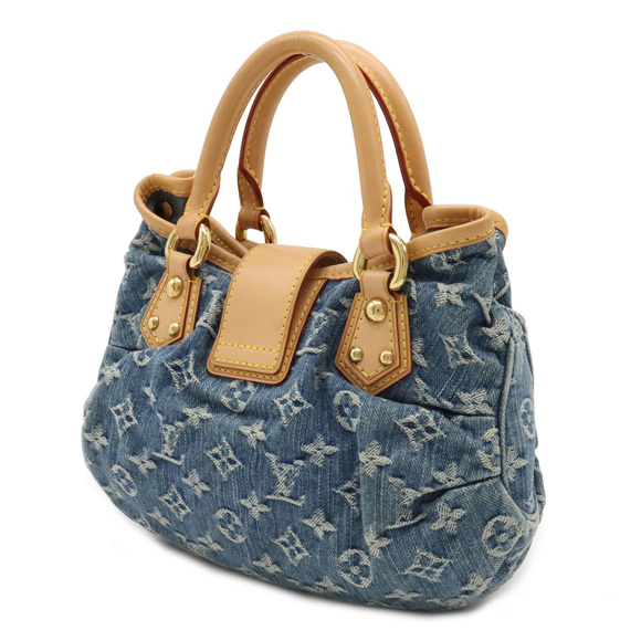 Louis Vuitton Monogram Denim Pleaty Handbag Mini Bag Blue - Picture 2 of 7